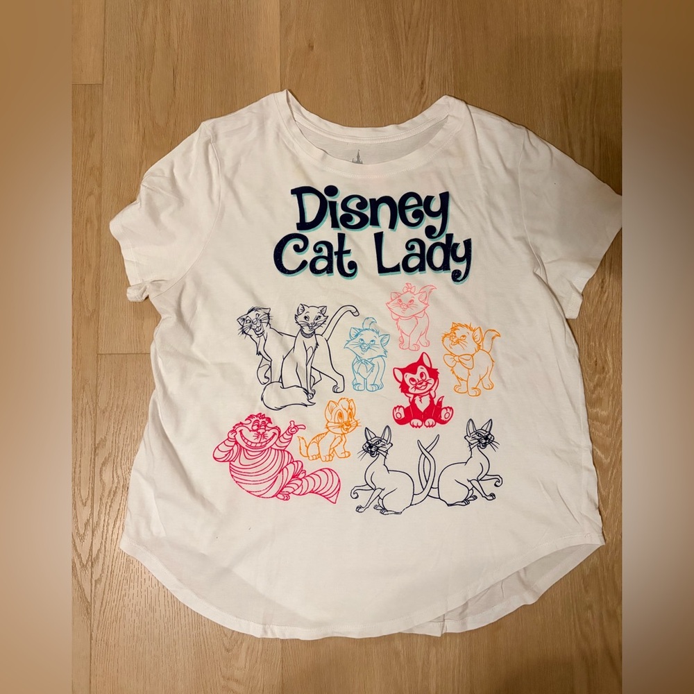 Disney Parks Authentic T-Shirt- Disney Cat Lady